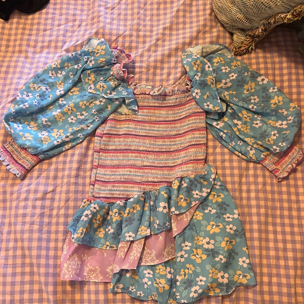 Floral Puff Sleeve Top